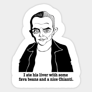 HANNIBAL LECTER FAN ART Sticker